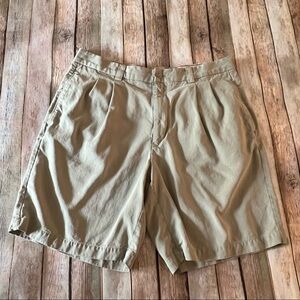 Tommy Bahama mens flat front 100% silk shorts | size 34 waist